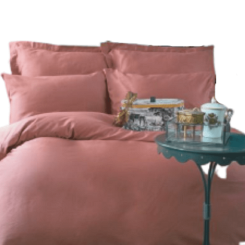 Saténová napínacia plachta SIMPLY COPPER 90x200 / 50x70 (1)